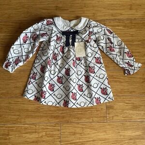 NWT The Beaufort Bonnet Company TBBC Tabitha's Teacher's Fox Pet Dress, Size 2T